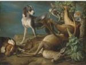 Le Retour De La Chasse by Alexandre-Francois Desportes