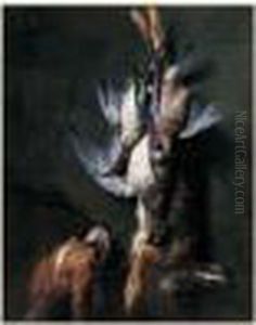Un Epagneul Gardant Un Trophee De Chasse by Alexandre-Francois Desportes