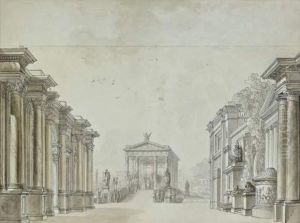 Projet De Decor De Thetre A L'antique