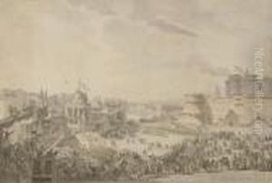 Volksfest In Neapel.
Feder In Braun, Laviert, Und Aquarell Auf Butten. Ca. 32 : 47 Cm Volksfest In Neapel.
Feder In Braun, Laviert, Und Aquarell Auf Butten. Ca. 32 : 47 Cm