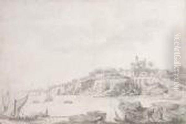 View Of The Gulf Of Mare Piano, South Of Naples, With The Villageof Mare Piano Beyond - view 1
