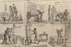 Studies Of Six Artists And Craftsmen: A Sculptor In Stone