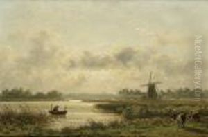 Lac Et Paysage, Hollande by Johannes Josephus Destree