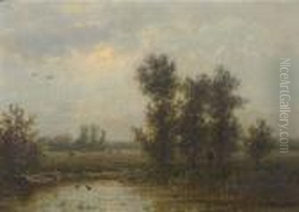 Paysage Hollandais A Oosterbeek/province De La Gueldre - view 1