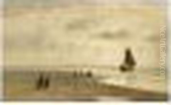 A Coastal Scene With A Bomschuit - view 1