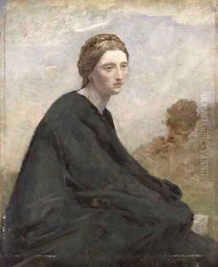 The brooding girl, c.1857