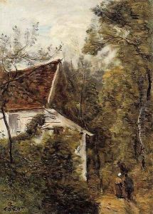 Luzancy, the Path through the Woods by Jean-Baptiste-Camille Corot