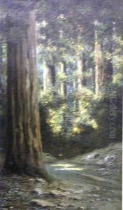 A Forest Interior by Richard Detreville