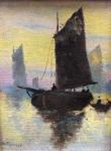 Fishing Boats by Richard Detreville