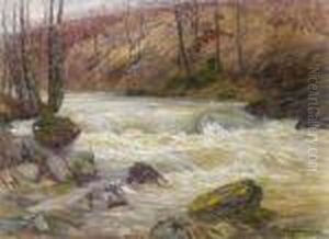 Riviere En Automne by Leon Detroy