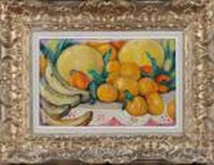Nature Morte Aux Banannes by Leon Detroy