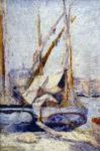 Les Tartanes A Marseille by Leon Detroy