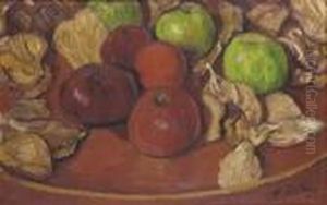 Nature Morte Aux Pommes by Leon Detroy