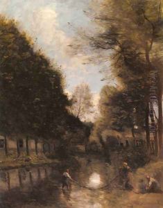 Gisors, Riviere Bordee D'arbres Gisors, Riviere Bordee D'arbres