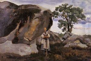 The Forest of Fontainebleau by Jean-Baptiste-Camille Corot