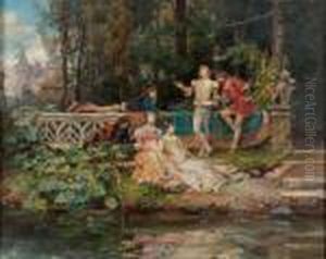Troubadours En Bord De Seine