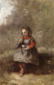 Mlle. Leotine Desavary Holding a Turtledove