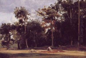 The Paver of the Chailly Road by Jean-Baptiste-Camille Corot