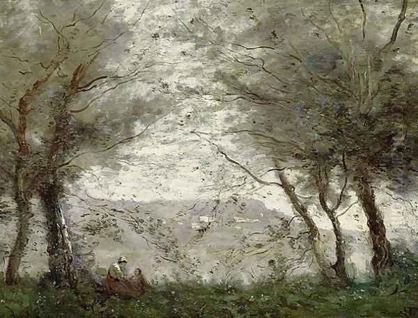 The Pond at Ville-d'Avray through the Trees, 1871 - view 1