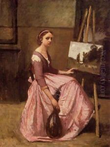 The Artist's Studio IV by Jean-Baptiste-Camille Corot