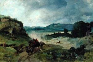 Roman Landscape, 1827 by Jean-Baptiste-Camille Corot