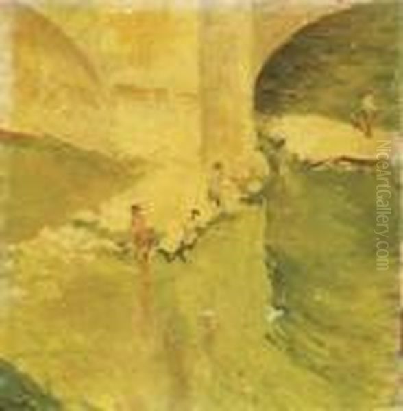 Pecheurs Sous Le Pont - view 1