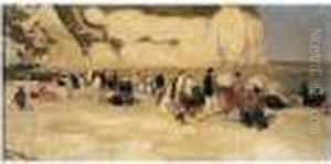 Scene De Plage by Andre Devambez