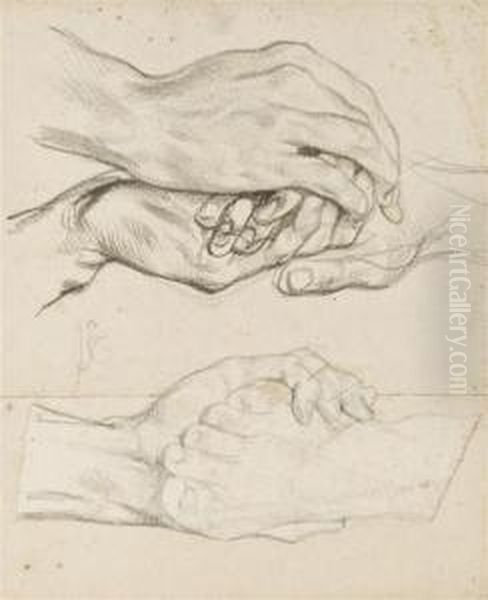 Une Etude De Pied; Et Une Etude De Mains Jointes - view 1