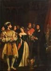 Benvenuto Cellini Presentant Son Orfevrerie A Francois Ier