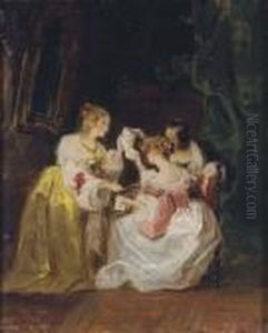 Love Letters by Achille-Jacques-Jean-Marie Deveria