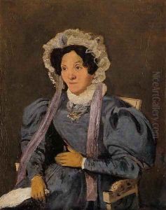 Madame Corot, the Artist's Mother, Born Marie-Francoise Oberson by Jean-Baptiste-Camille Corot
