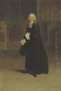 Portrait Of Sir James Burrow by Arthur Devis