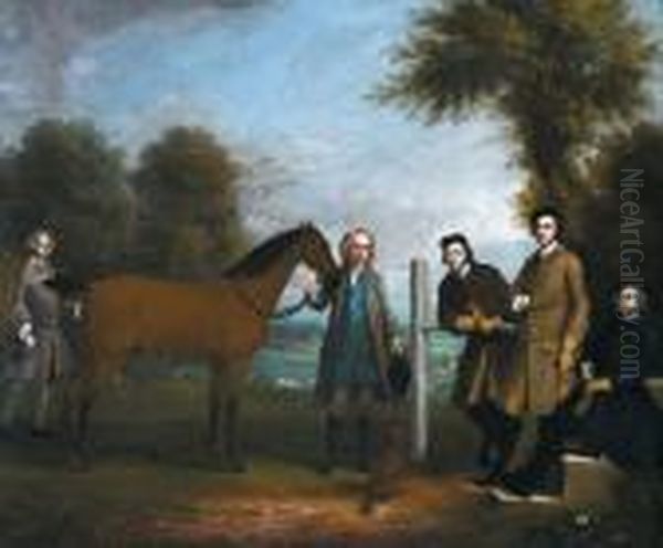 A Hunt Portrait Including Edward Chester - view 1