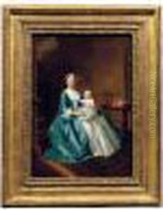 Portrait Of A Lady Of The Lister Family by Arthur Devis