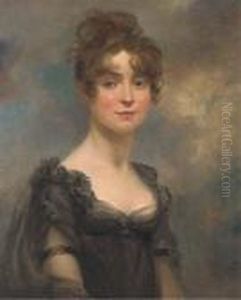 Portrait Of Harriet Leonard Bull, Bust-length, In A Black Lacedress Portrait Of Harriet Leonard Bull, Bust-length, In A Black Lacedress