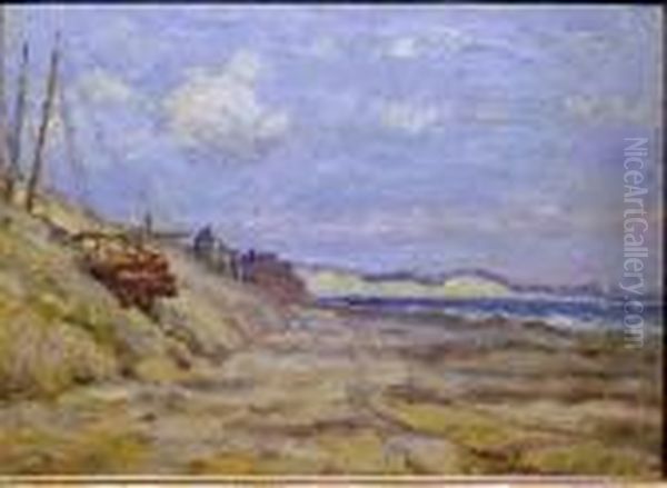 Coastal Scene With White Cliffs In The Distance - view 1