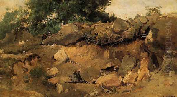 Quarry of the Chaise-Mre at Fontainebleau - view 1