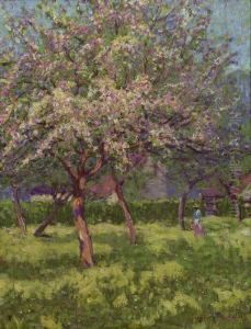 An Orchard In Bloom by Wynford Dewhurst
