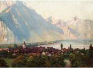 An Alpine Village by Wynford Dewhurst