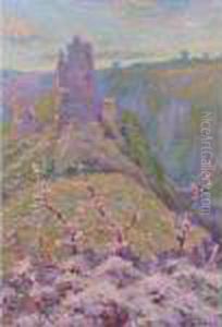 Blossom Before A Ruined Castle by Wynford Dewhurst