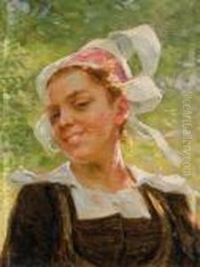 La Bretonne by Theophile Louis Deyrolle