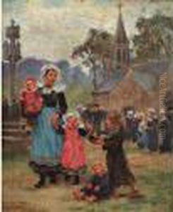 Marche En Bretagne, La :bonne Action by Theophile Louis Deyrolle