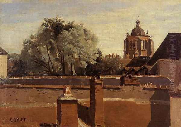Orleans - View from a Window Overlooking the Saint-Peterne Tower - view 1