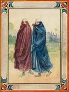 Two Mahomedan Girls by Mahadev Vishvanath Dhurandhar