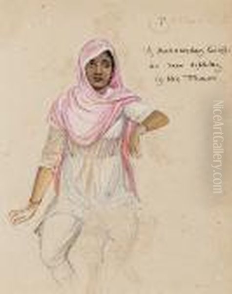 Satava A Mohammedan Girl As Seen Sitting In The Tram - view 1