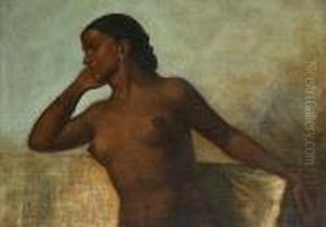 Female Nude by Mahadev Vishvanath Dhurandhar
