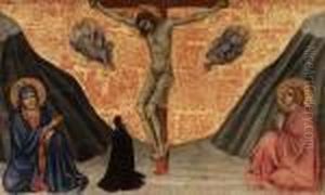 Gesu Crocifisso Tra La Vergine Addolorata E San Giovanni Con Una Devota E Due Angeli Gesu Crocifisso Tra La Vergine Addolorata E San Giovanni Con Una Devota E Due Angeli