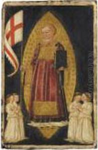 Saint Laurence In Glory With Four Angels