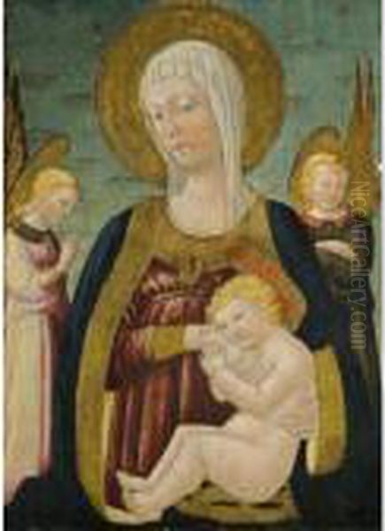 Madonna And Child With Angels - view 1