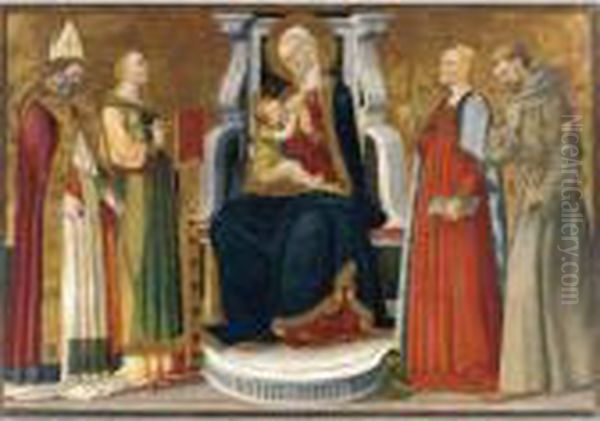 The Madonna And Child Enthroned With Saints Ambrose, Catherine, Margaret And Francis - view 1